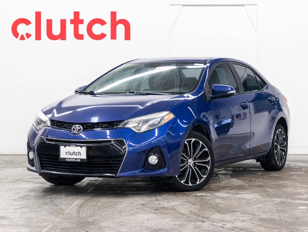 2015 Toyota Corolla S Upgrade w/ Rearview Cam, Bluetooth, A/C