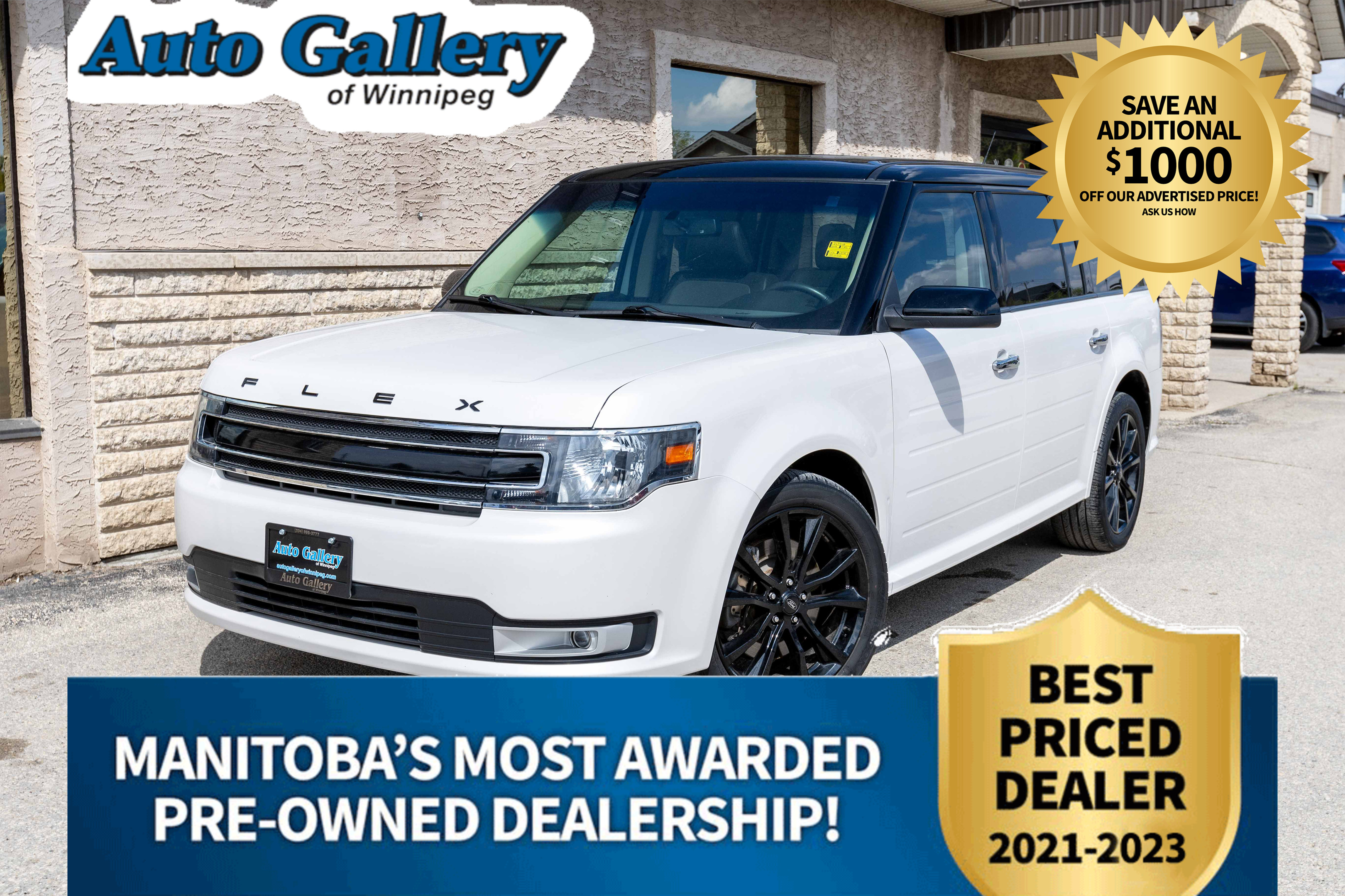 2018 Ford Flex SEL AWD, HTD SEATS, LEATHER, SUNROOF, NAVIGATION