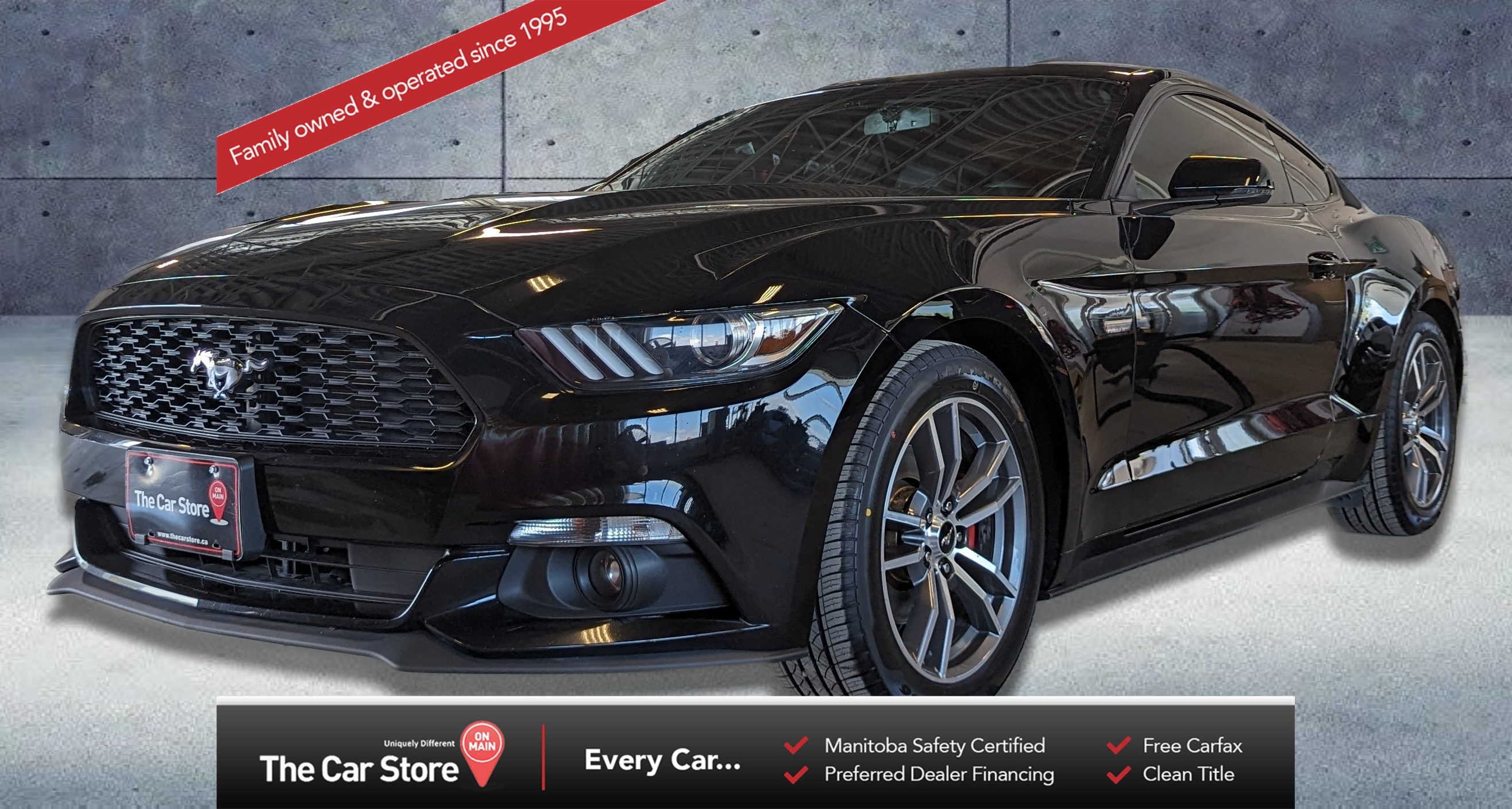 2015 Ford Mustang EcoBoost Premium| Leather/HTD Seats/Clean Title!