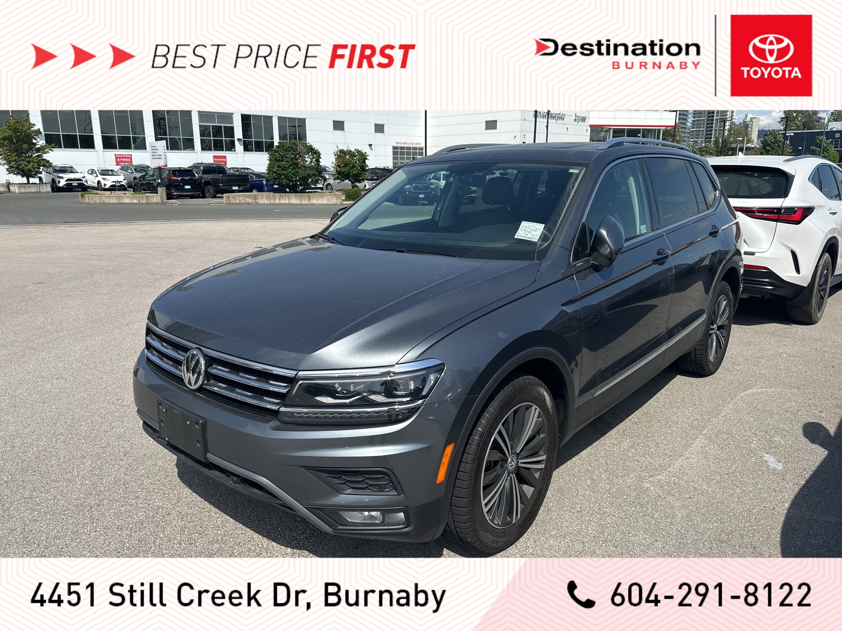 2018 Volkswagen Tiguan Highline Trim Local No Accidents! Fully Loaded!