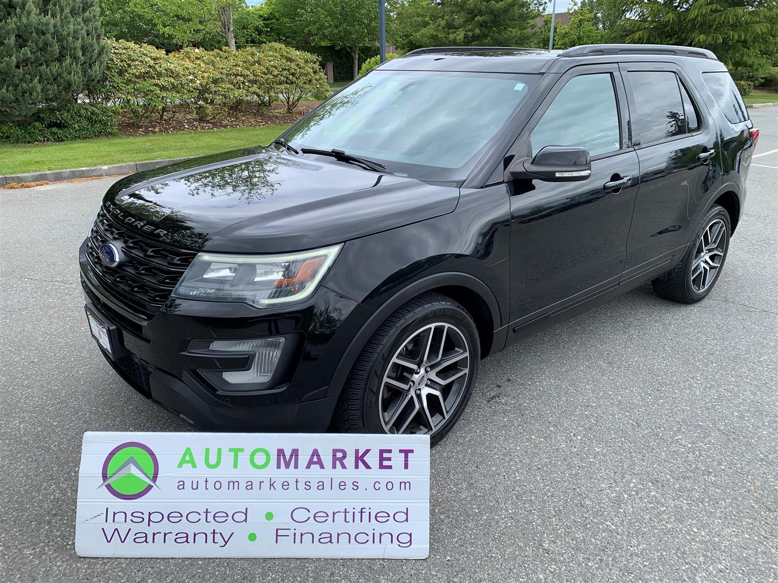 2016 Ford Explorer SPORT 4WD LEATHER, PANO ROOF, FINANCING, WARRANTY,
