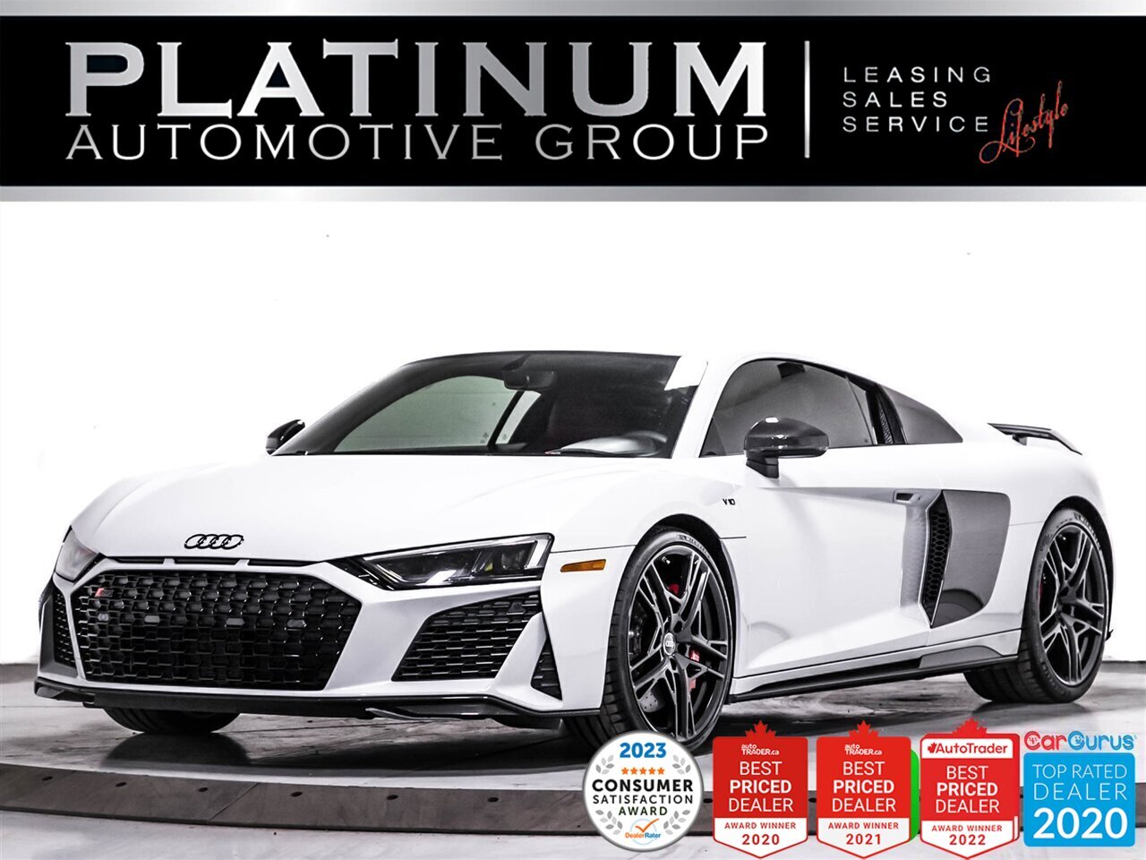 2021 Audi R8 5.2 Quattro V10 Performance, 602HP, AWD, NAV