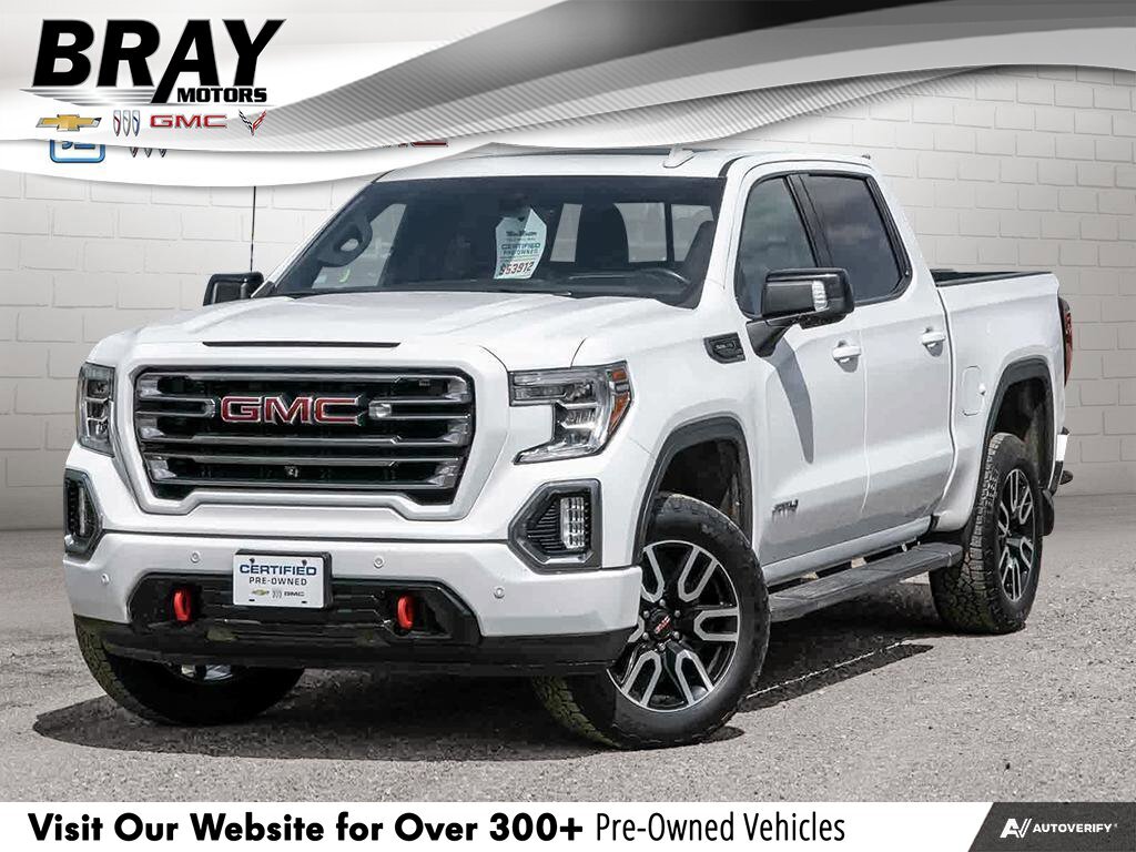 2019 GMC Sierra 1500 AT4AT4, CREW, 4X4, NAV, ROOF, HTD/COOL, TECH, 1-OW