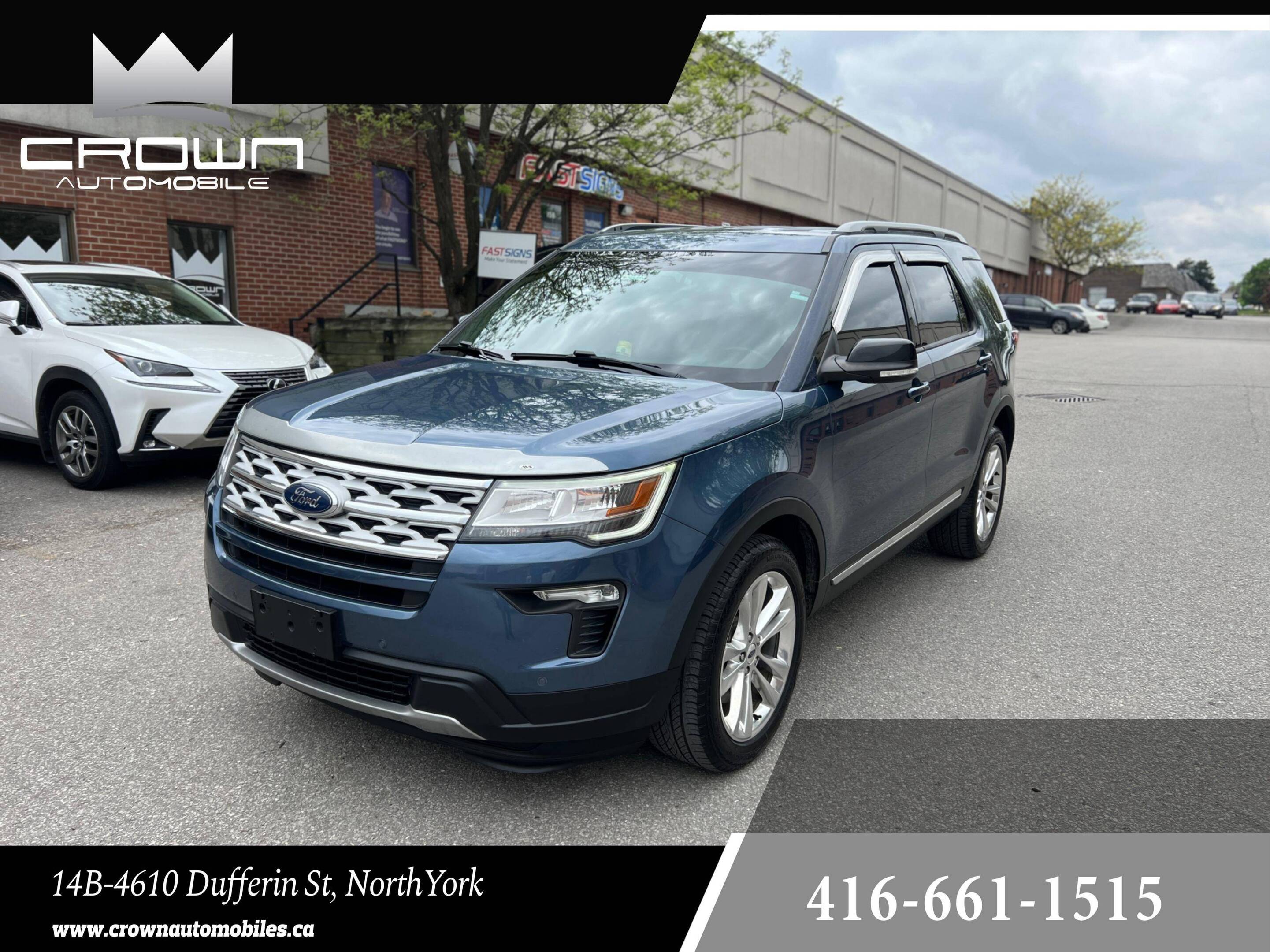2018 Ford Explorer XLT 4WD, 7 SEATER, NO ACCIDENT, LEATHER SEATS