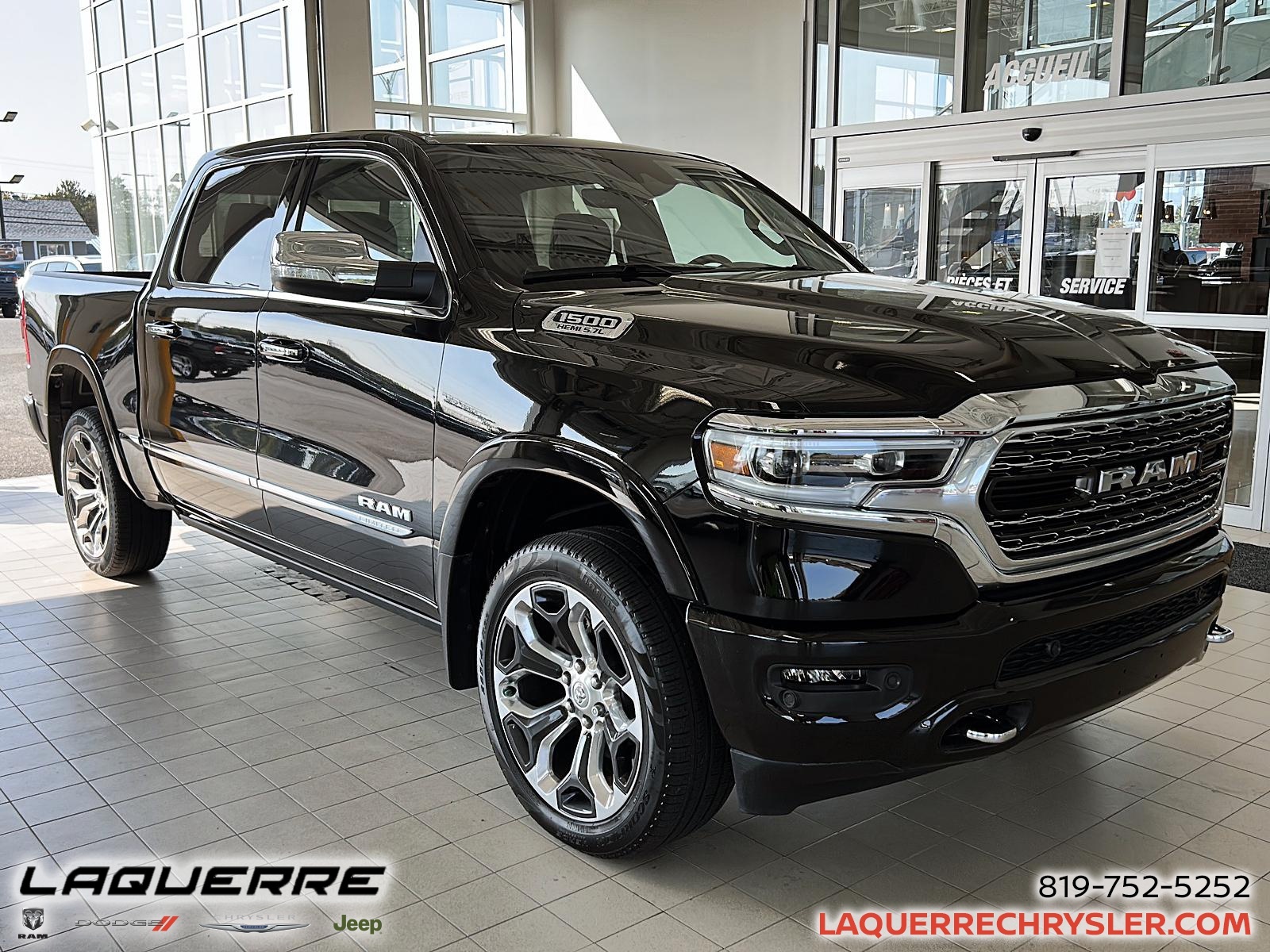 2022 Ram 1500 LIMITED 4X4 // ROUES 22PO // BAS KMS //