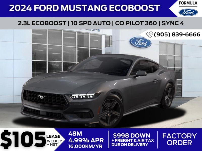2024 Ford Mustang EcoBoost - 2.3L ECOBOOST   10 SPD AUTO   CO PILOT 