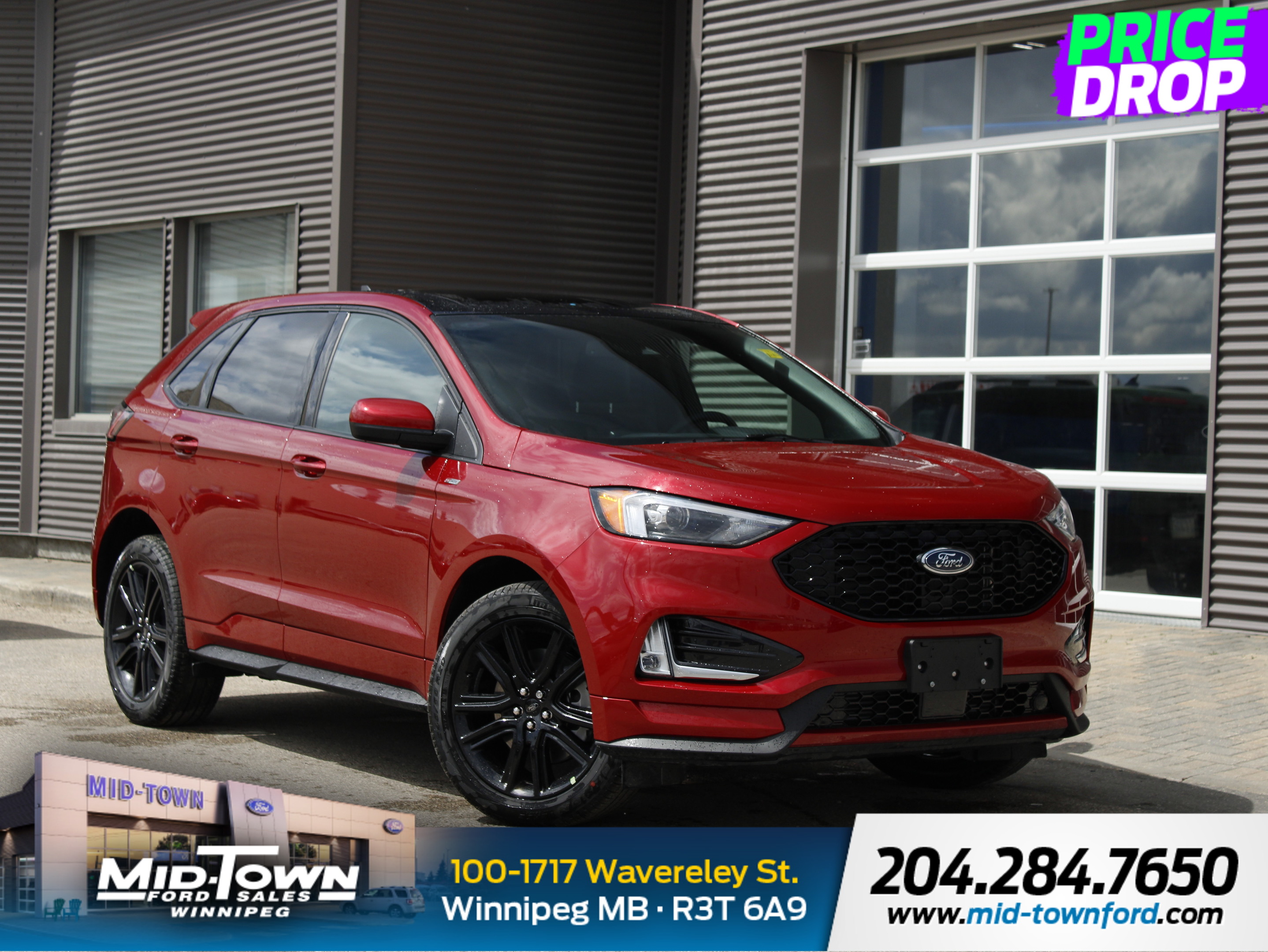 2024 Ford Edge ST | Heated Steering Wheel | Dual zone A/C