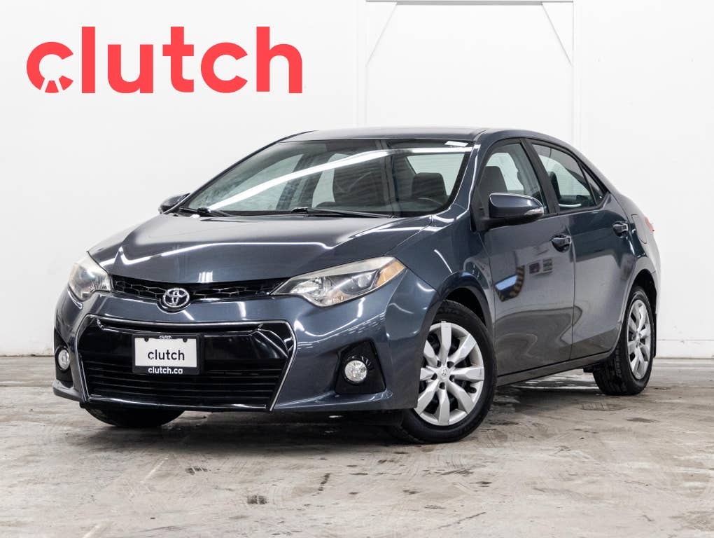 2016 Toyota Corolla S w/ Rearview Cam, Bluetooth, A/C