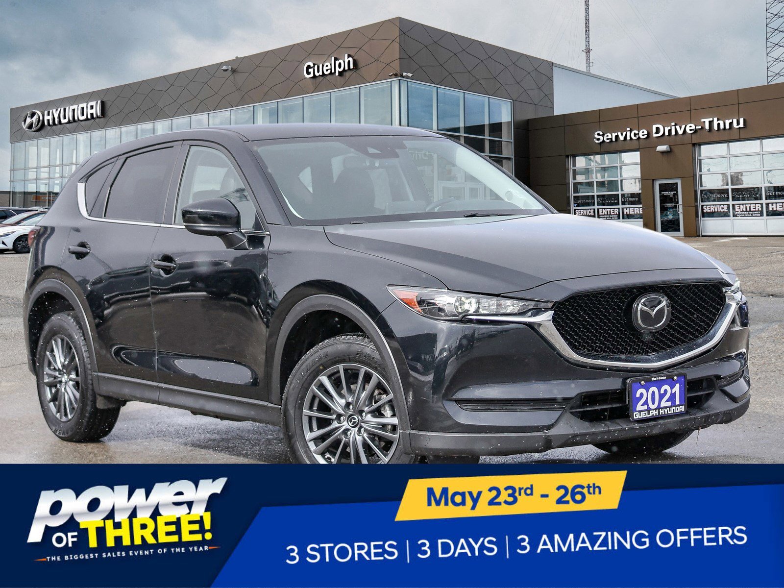 2021 Mazda CX-5 GS AWD | LEATHER | HTD SEATS | HTD WHEEL | PWR LIF