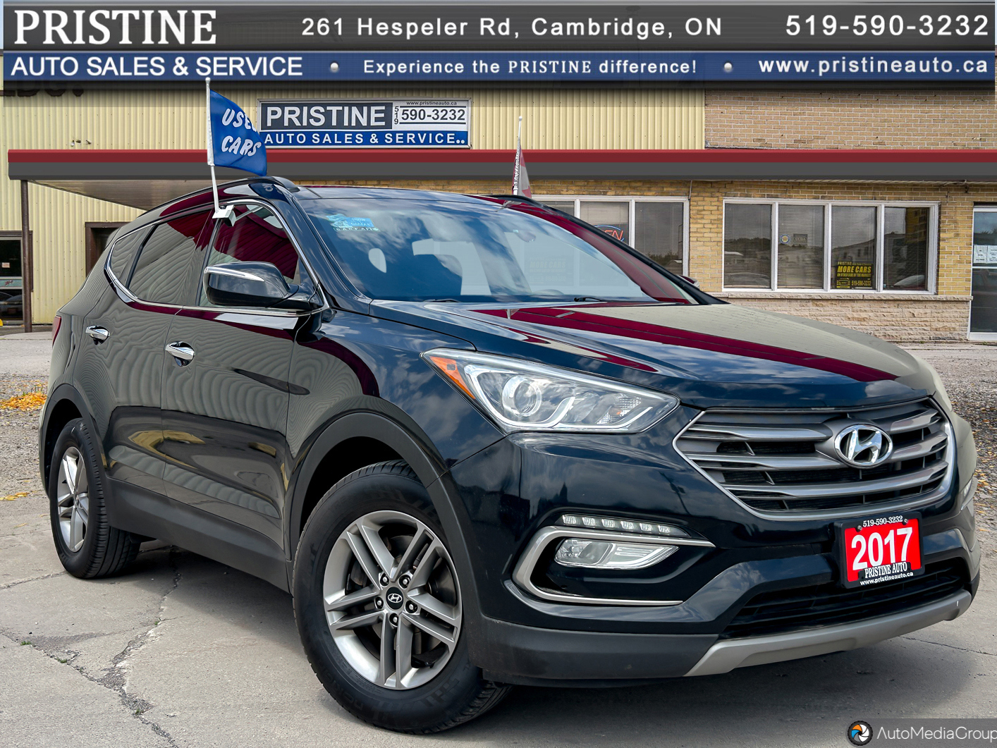 2017 Hyundai Santa Fe Sport AWD Bluetooth Rev. Lane Dep. Cam. 2 Owners N