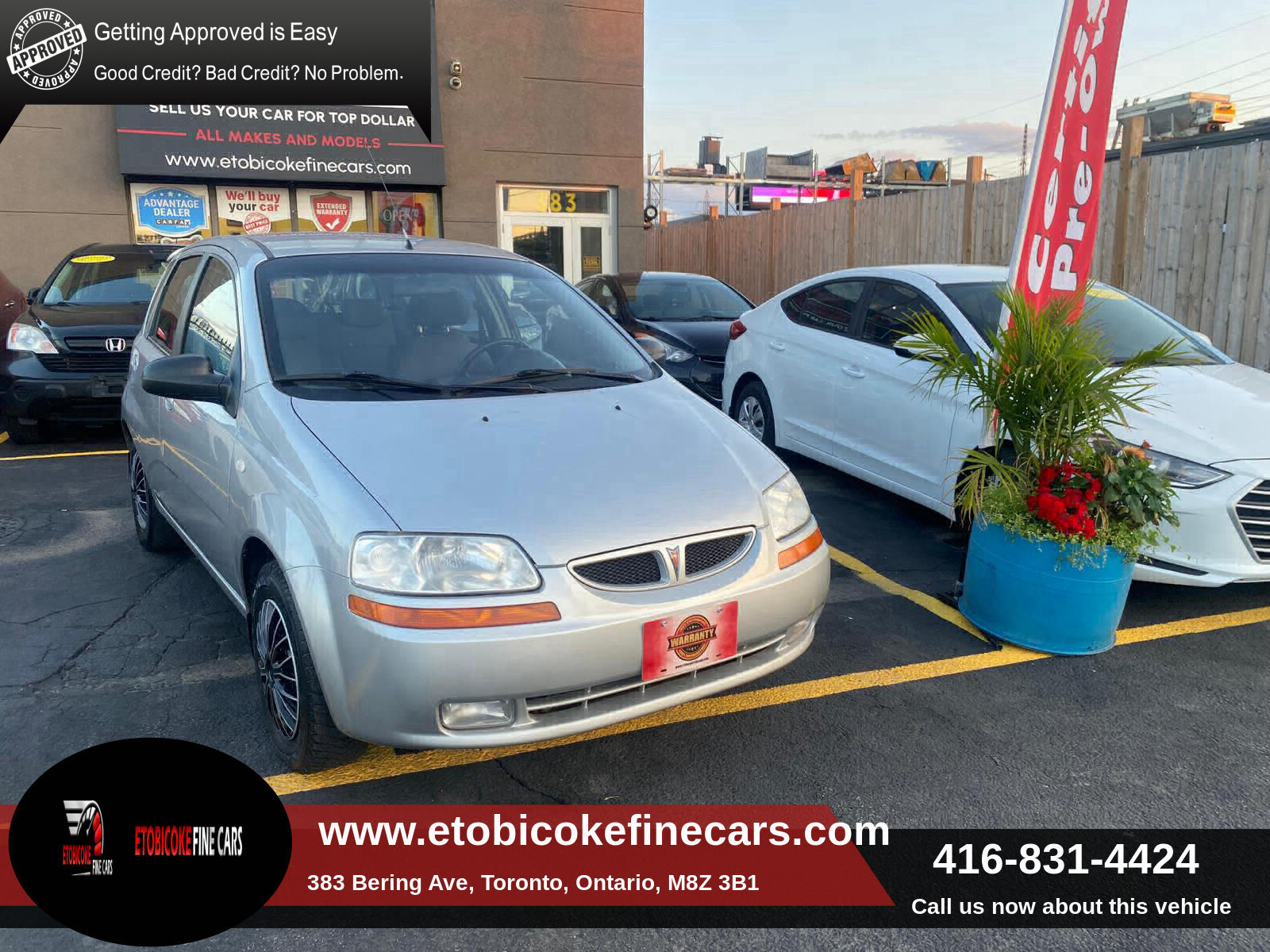 2006 Pontiac Wave 5dr  Base FULLY CERTIFIED WITH FREE WARRANTY