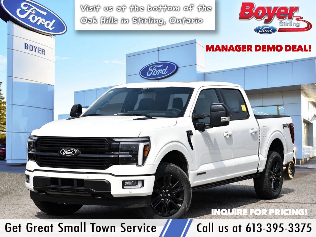 2024 Ford F-150 PLATINUM MANAGER DEMO,BLACK LEATHER! / 