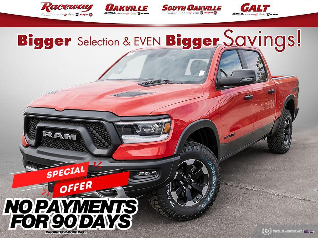 2024 Ram 1500 REBEL | CREW | V8 | FLAME RED | TWO TONE PAINT |