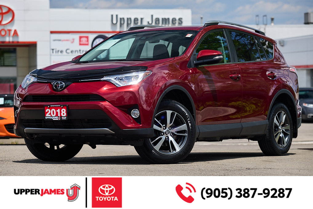 2018 Toyota RAV4 XLE, All Wheel Drive, ONLY 59316 Kms, Red is the B
