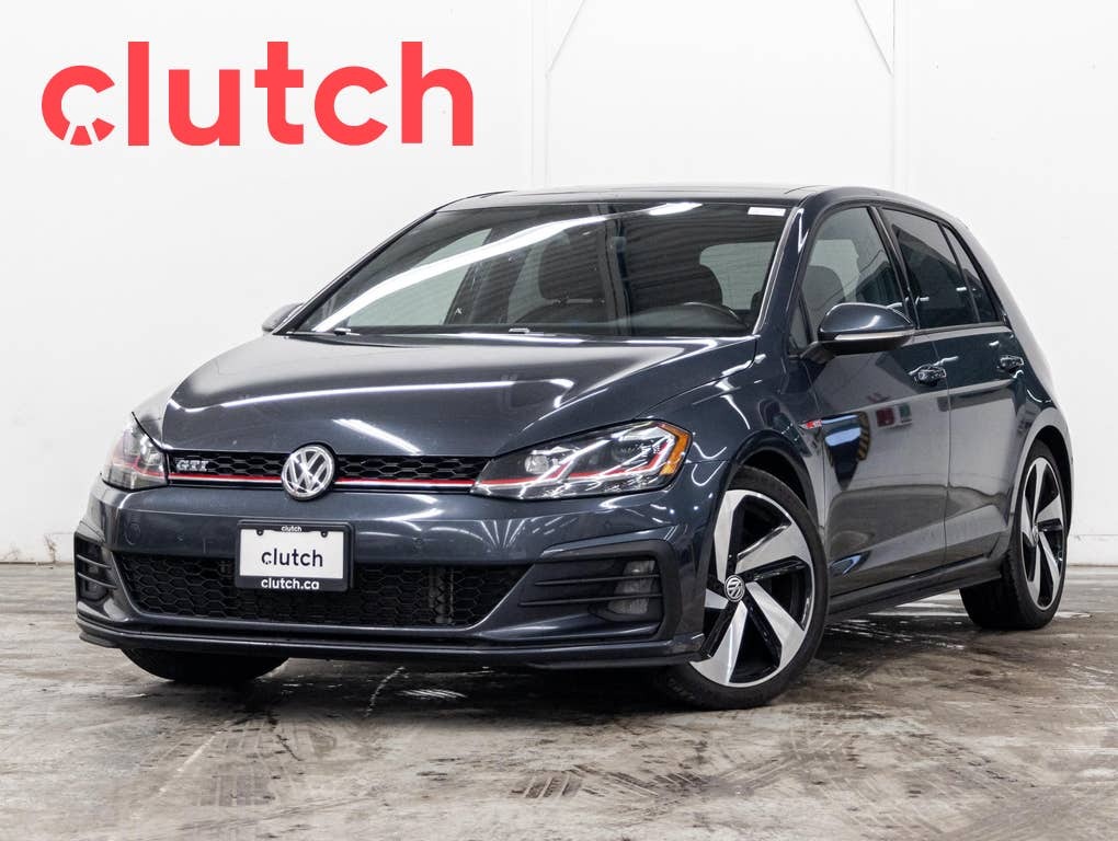 2018 Volkswagen Golf GTI Autobahn w/ Apple CarPlay & Android Auto, Rearview