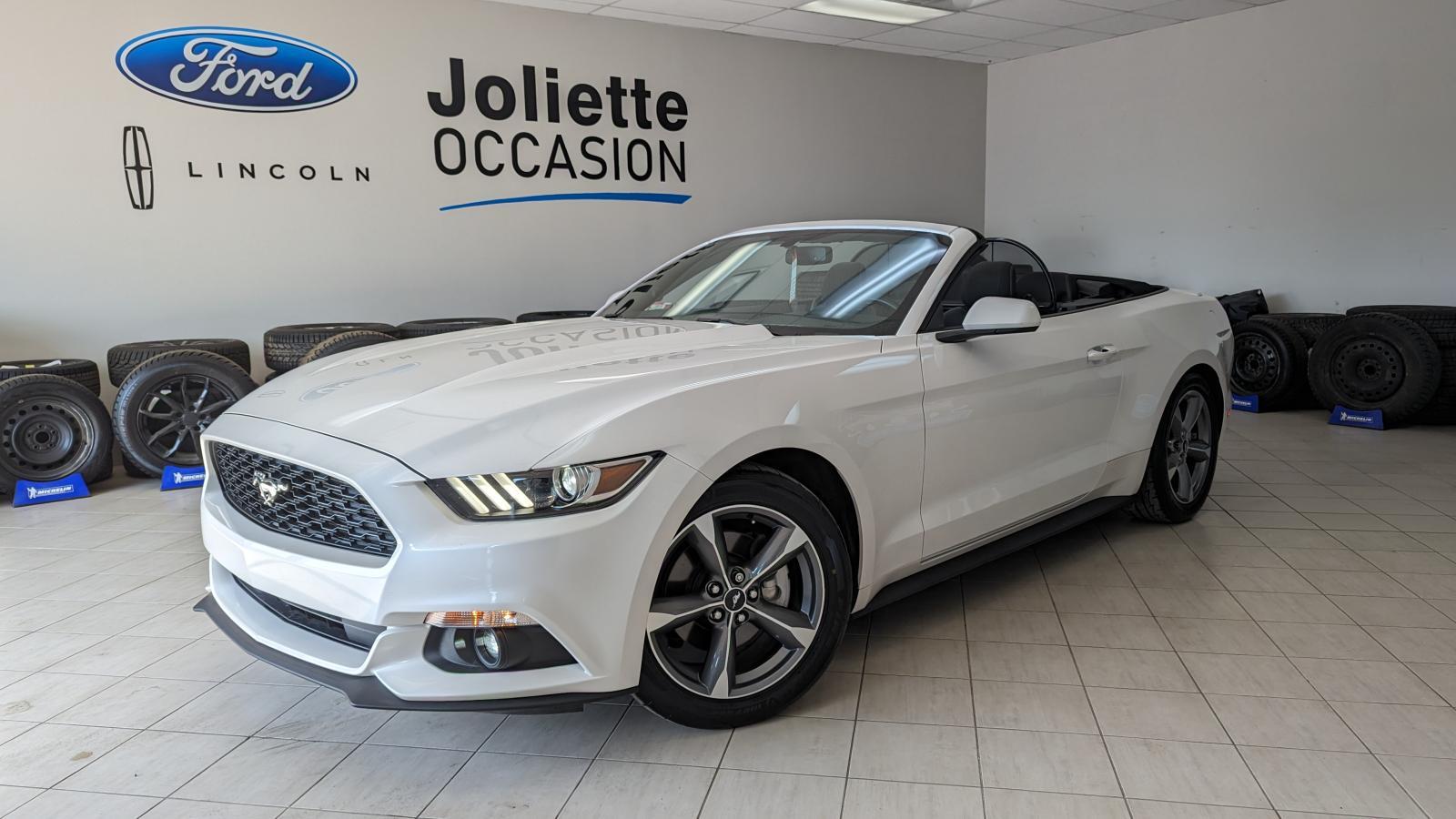 2017 Ford Mustang CONVERTIBLE V6 AUTOMATIQUE MAGS 18PO TOIT TUSSU