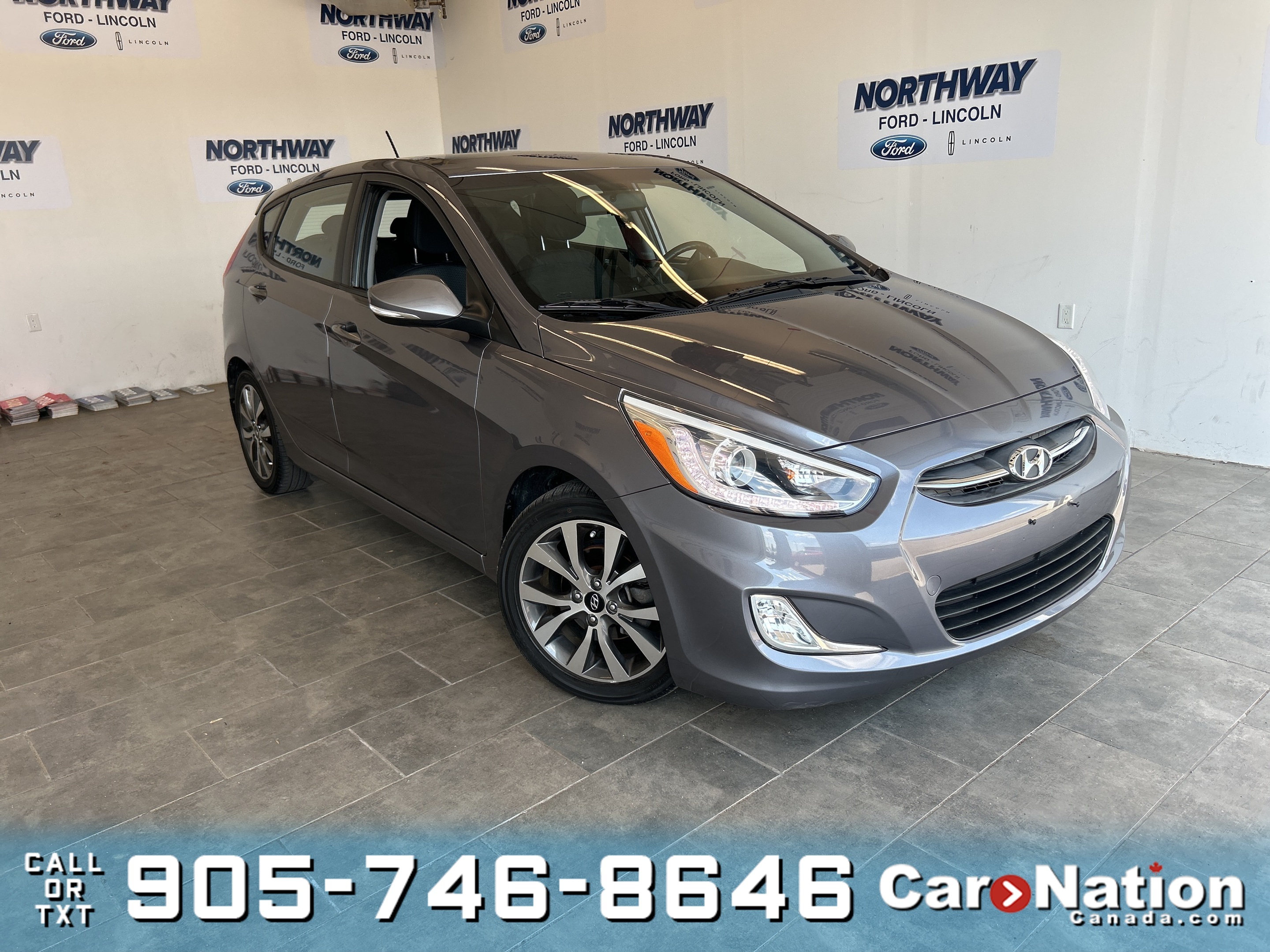 2016 Hyundai Accent GLS | HATCHBACK | SUNROOF | 1 OWNER | ONLY 32KM!
