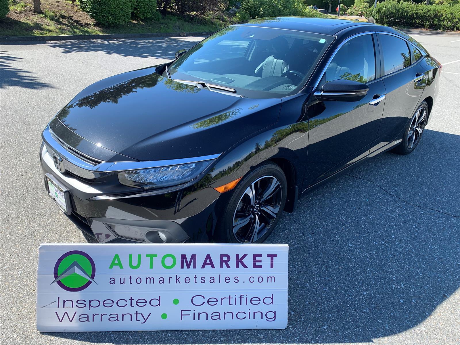 2016 Honda Civic TOURING, LOADED, FINANCING, WARRANTY, INSPECTED W/