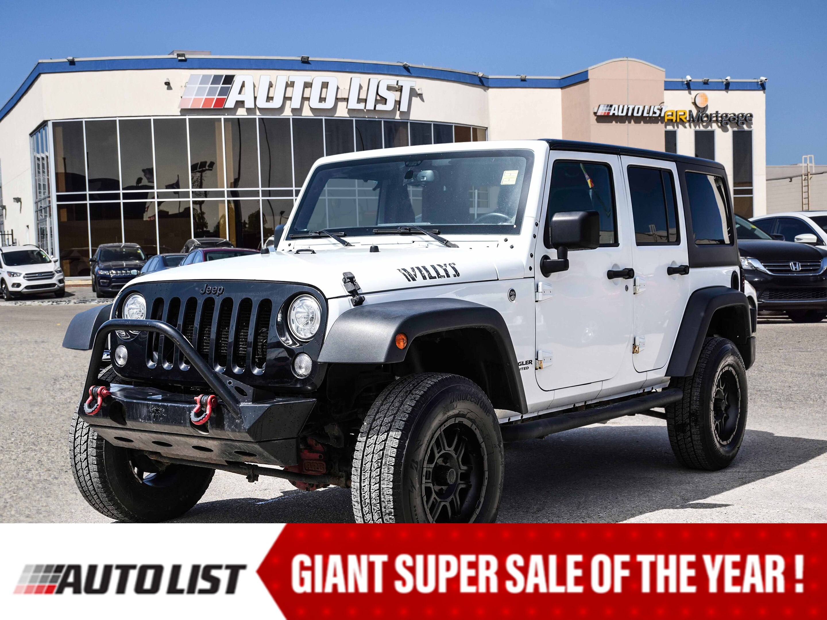 2017 Jeep WRANGLER UNLIMITED WILLYS WHEELER*4X4*SIRIUS*$6,400 PACKAGE HARDWARE*