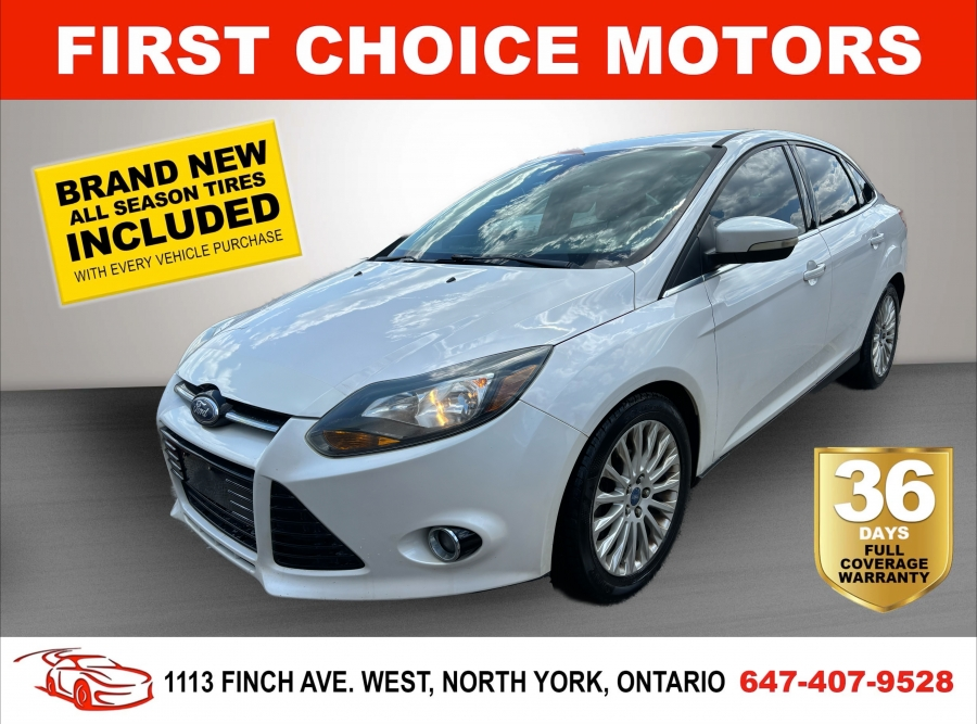 2012 Ford Focus TITANIUM ~AUTOMATIC, FULLY CERTIFIED WITH WARRANTY