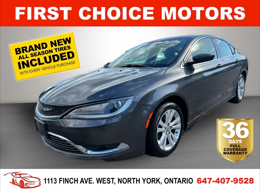 2015 Chrysler 200 LIMITED ~AUTOMATIC, FULLY CERTIFIED WITH WARRANTY!