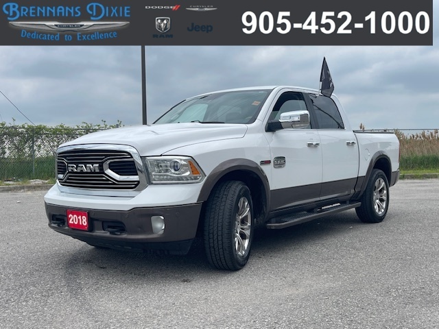 2018 Ram 1500 LEATHER; SUNROOF, TRAIL HITCH, DIESEL V6