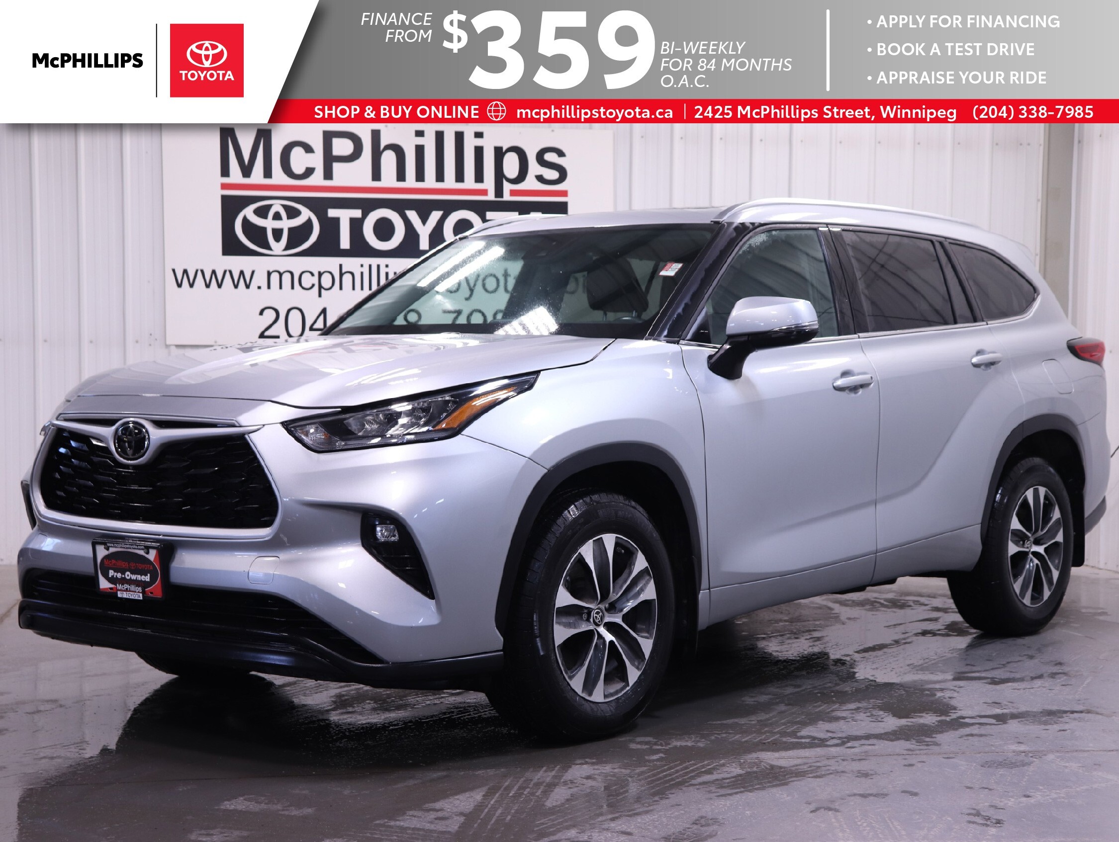 2021 Toyota Highlander AWD | HTD SEATS | PWR TAILGATE | LEATHER