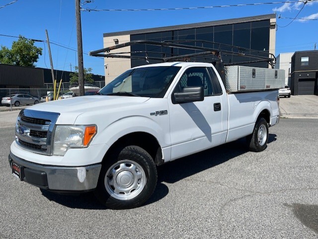 2014 Ford F-150 V8 REGULAR CAB-LONG BOX-LADDER RACKS-STORAGE BOXES