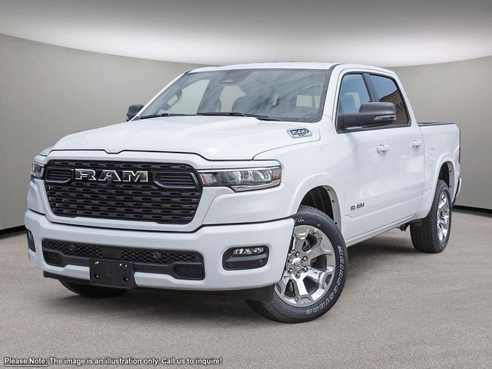 2025 Ram 1500 BIG HORN SPORT IN BRIGHT WHITE EQUIPPED WITH A 3.0