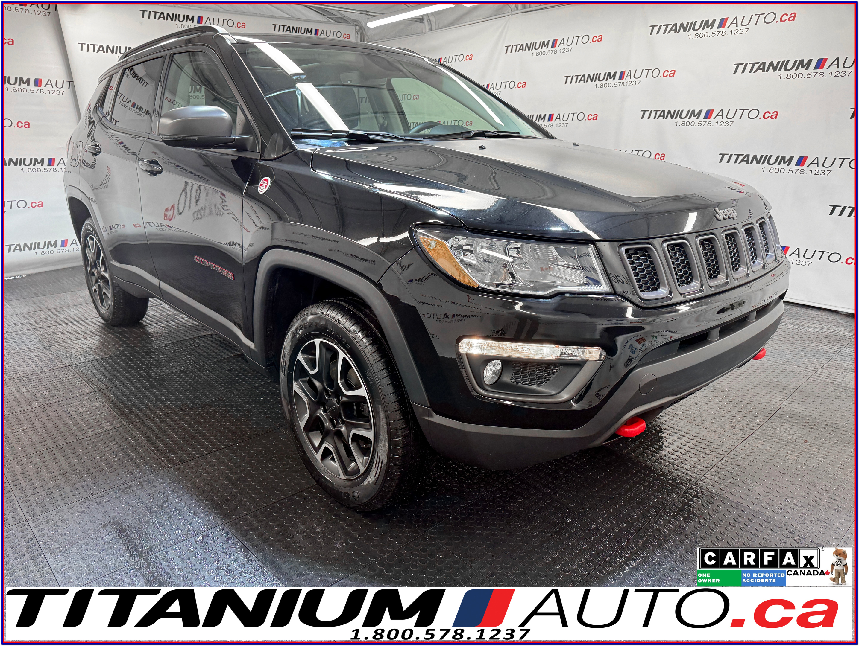 2020 Jeep Compass TrailHawk 4X4-Pano Roof-Leather-Power Gate-Alpine 