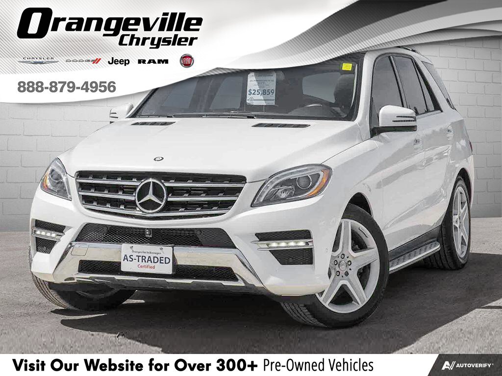 2015 Mercedes-Benz M-Class ML 350 BlueTECDIESEL, AWD, LEATHER, TWO SETS OF TI