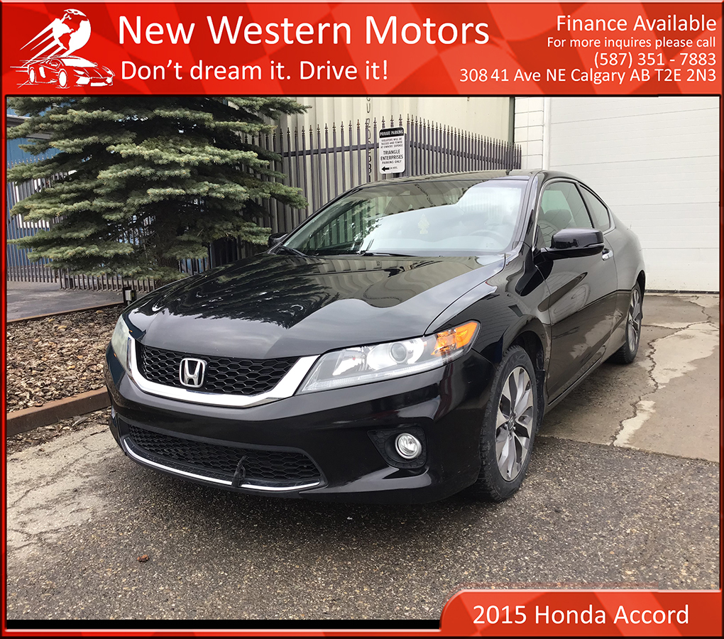 2015 Honda Accord Coupe EX-L w-Navi/ LOW KMS! BT Audio/ Heated seats! 