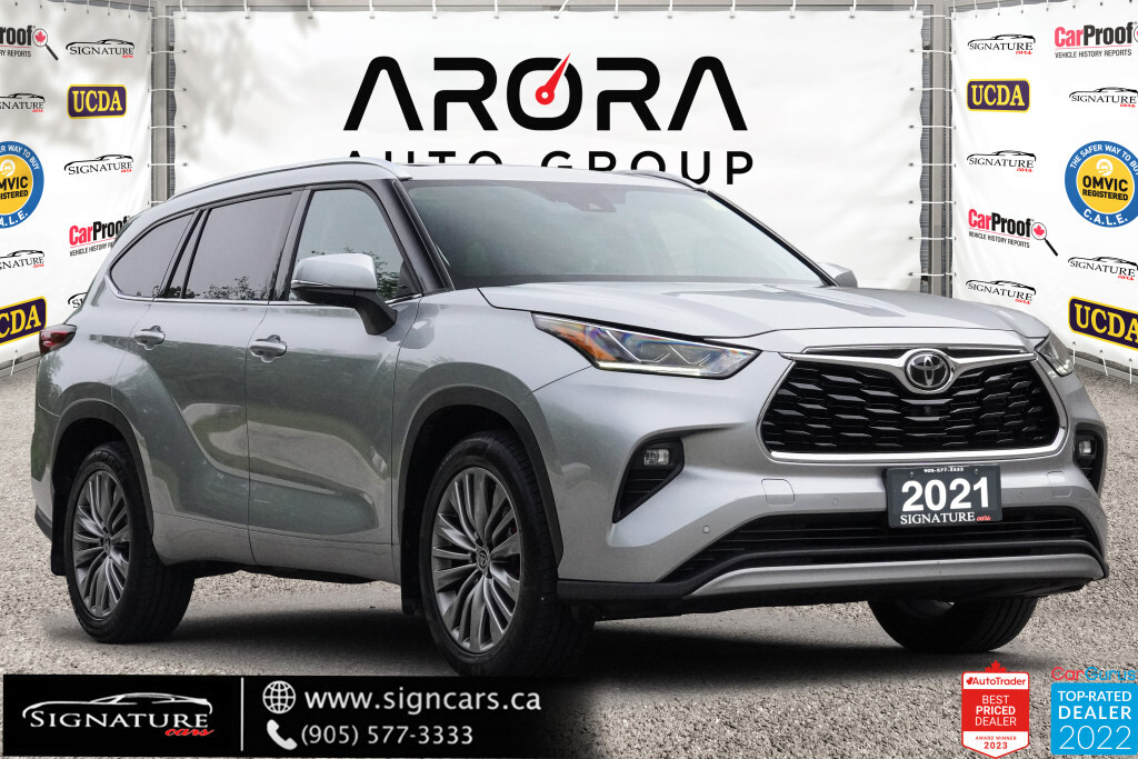 2021 Toyota Highlander Limited / AWD / NO ACCIDENT / MOONROOF / 1 OWNER /