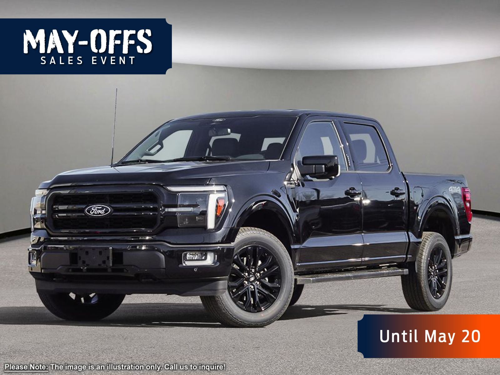 2024 Ford F-150 501A LARIAT, 3.5L ECOBOOST, BLACK APPEARANCE PACKA
