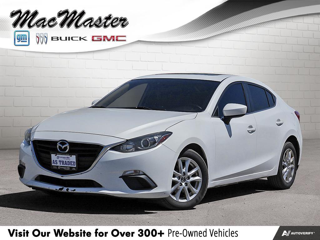 2016 Mazda Mazda3 GS AUTO, SEDAN, HEATED LEATHER, ALLOYS, CERTIFIED!