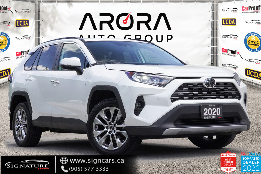 2020 Toyota RAV4 Limited / AWD / NO ACCIDENT / SUNROOF / LEATHER / 