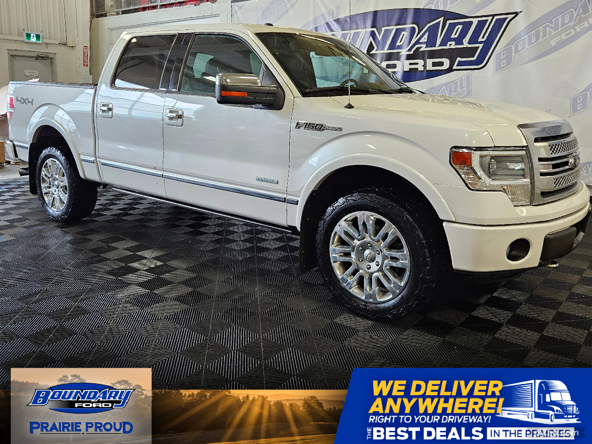 2013 Ford F-150 Platinum 3.5L | Power Boards | Max Tow | MoonRoof