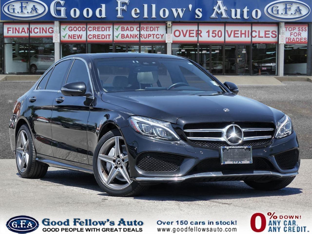 2018 Mercedes-Benz C-Class 4MATIC, LEATHER SEATS, PANORAMIC ROOF, NAVIGATION,