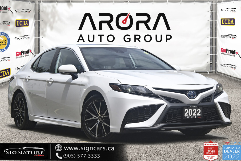 2022 Toyota Camry Hybrid SE / NO ACCIDENT / SUNROOF / LEATHER/ CARPLAY / BS