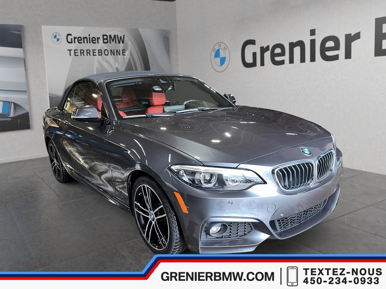 2019 BMW 230i xDrive XDrive Cabriolet Interieur rouge M sport package M