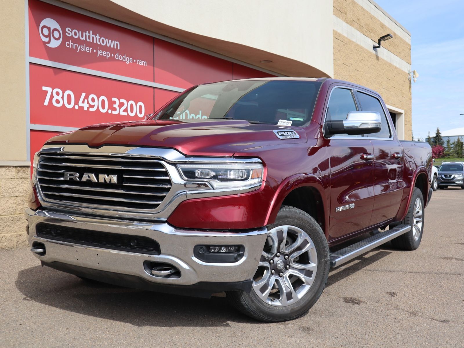 2022 Ram 1500  LONGHORN IN DELMONICO RED PEARL EQUIPPED WITH A 5
