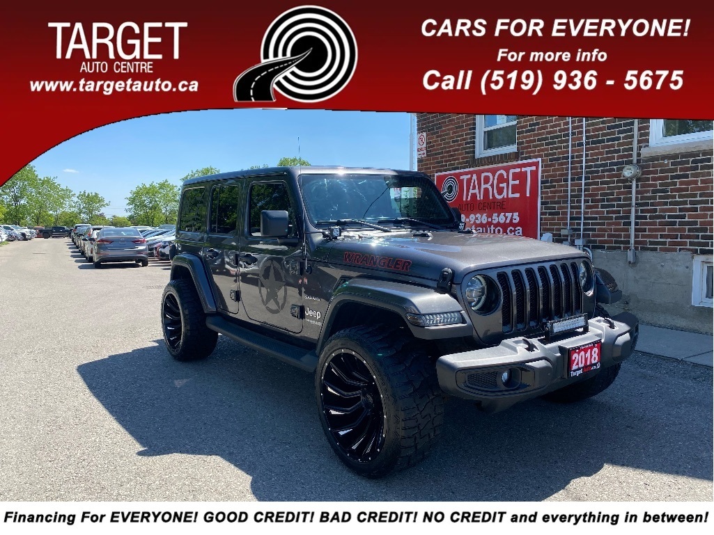 2018 Jeep WRANGLER UNLIMITED Sahara. Big Tires, Looks and Drives Great