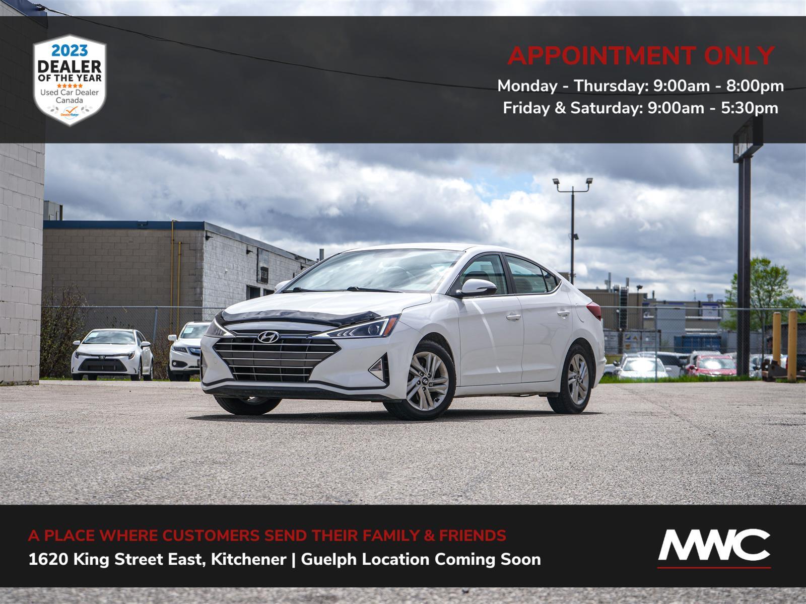 2019 Hyundai Elantra  PREFERRED | 23 IN GUELPH, BY APPT. ONLY