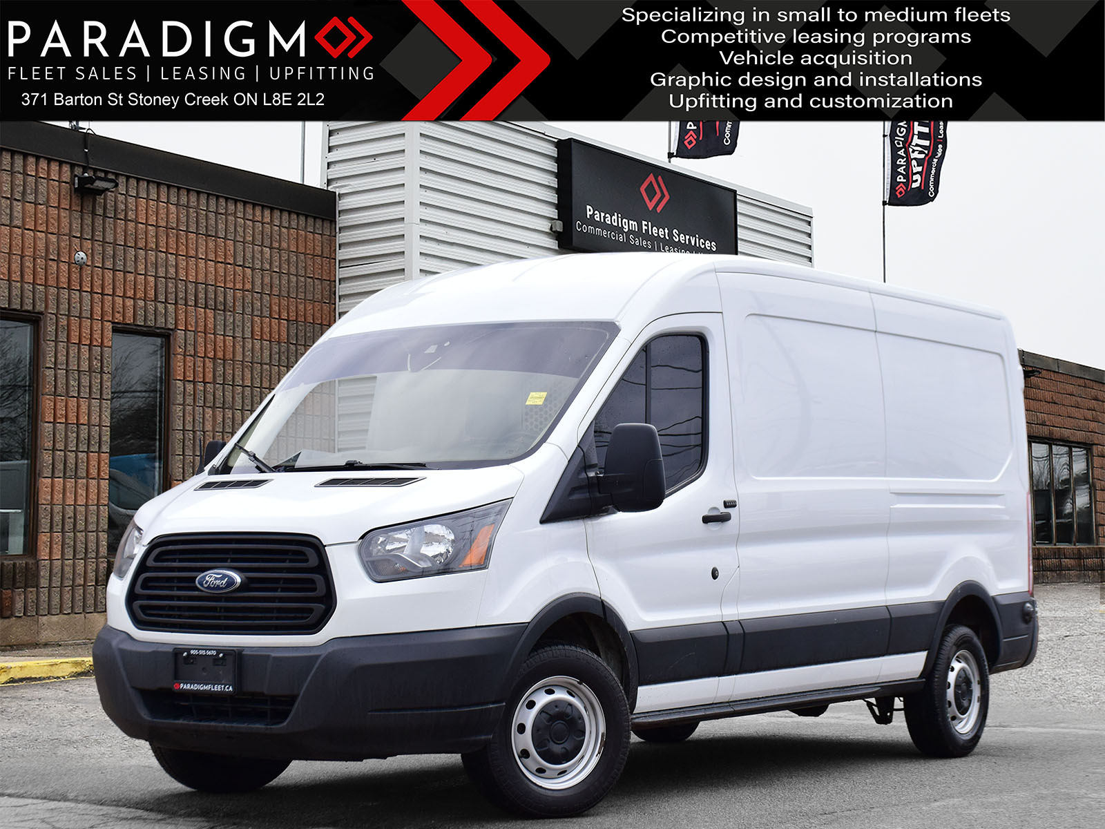 2019 Ford Transit Cargo Van T250 3.7L V6 148-Inch WB Mid Roof Cargo Van
