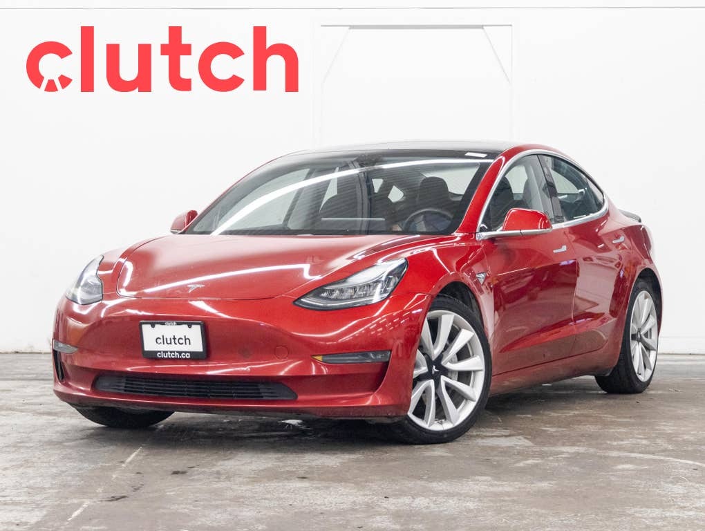 2020 Tesla Model 3 Long Range AWD w/ Autopilot, Rearview Cam, Bluetoo