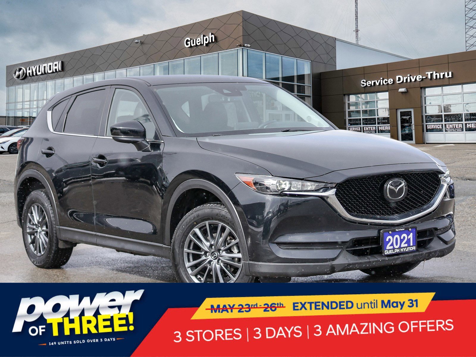 2021 Mazda CX-5 GS AWD | LEATHER | HTD SEATS | HTD WHEEL | PWR LIF