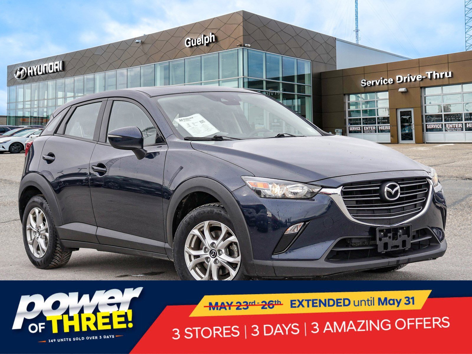 2021 Mazda CX-3 GS AWD | LEATHER | SUNROOF | HTD SEATS AND WHEEL |