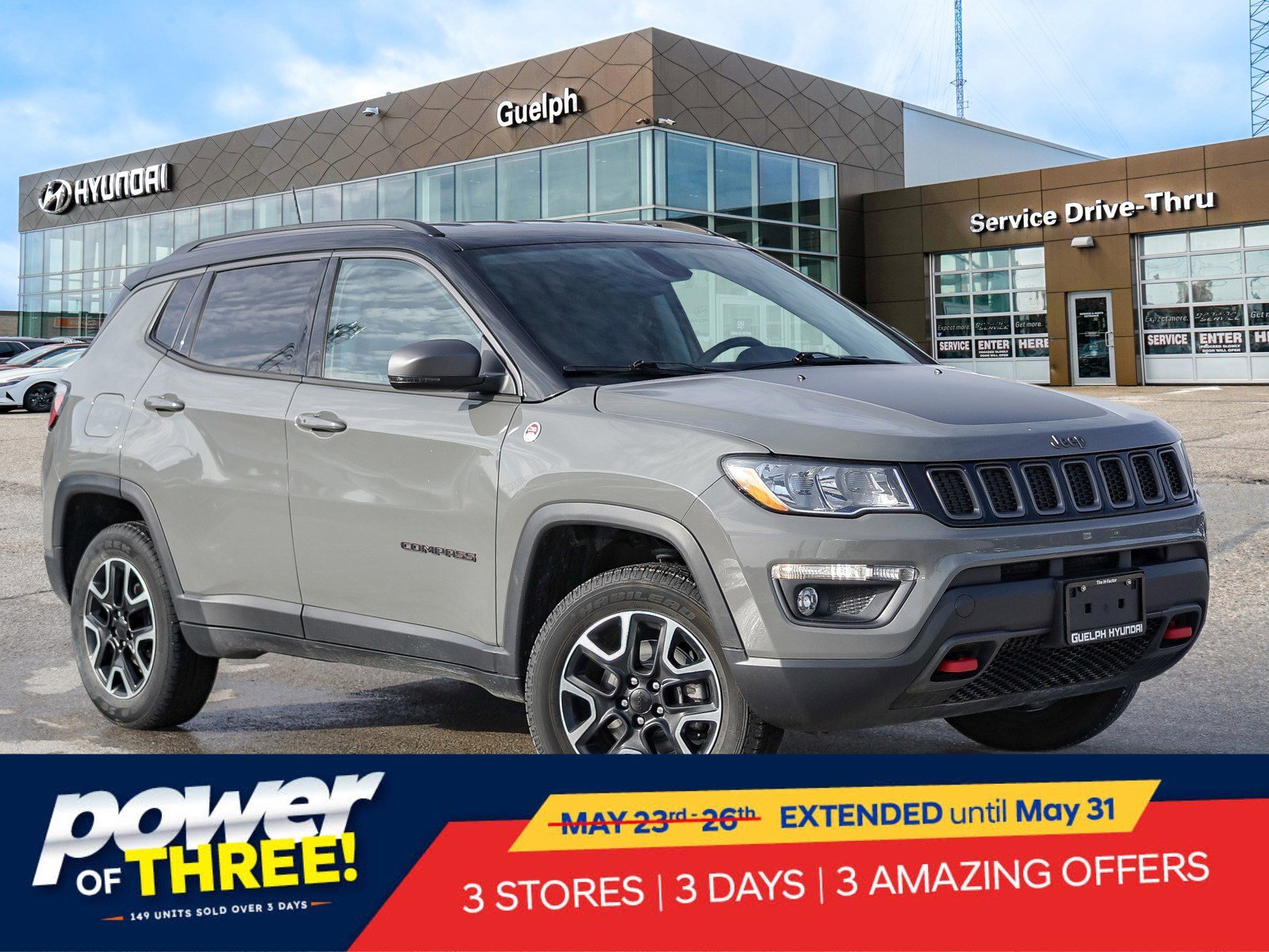 2021 Jeep Compass Trailhawk 4x4 | TWO-TONE | LEATHER | HTD SEATS |