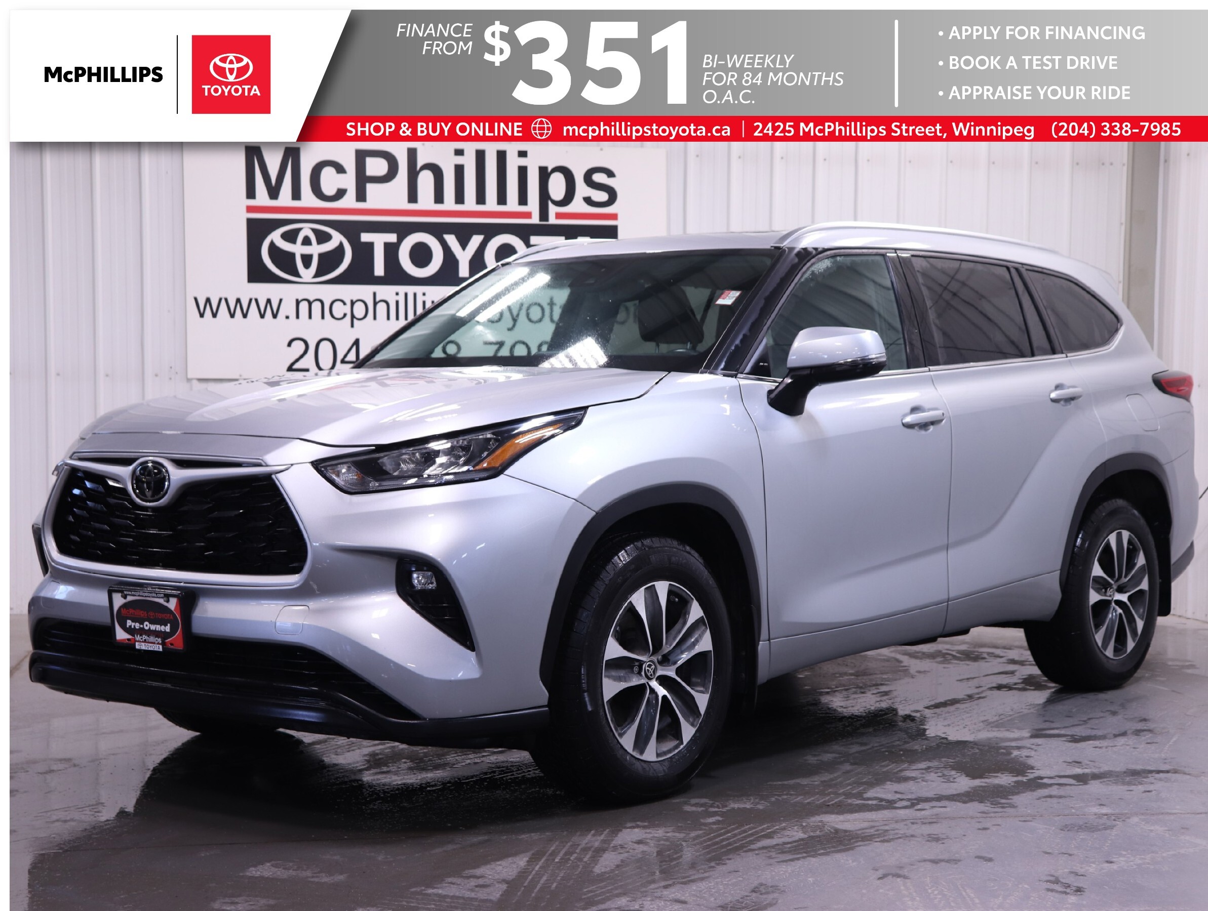2021 Toyota Highlander AWD | HTD SEATS | PWR TAILGATE | LEATHER