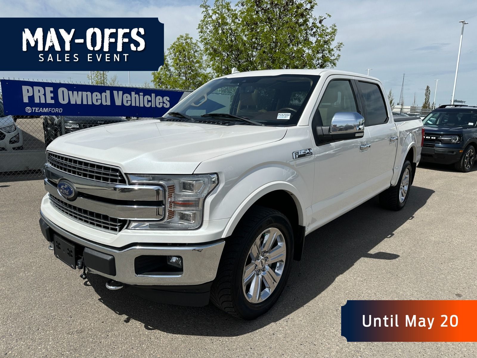 2018 Ford F-150 3.5L V6 ECOBOOST ENG, LARIAT, TWIN MOONROOF, TECH 